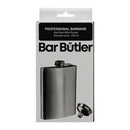 BAR BUTLER HIP FLASK WITH FUNNEL ST STEEL, 250ML