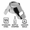BAR BUTLER CHAMPAGNE STOPPER WITH DOUBLE CLIP ST.STEEL