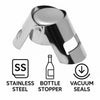 BAR BUTLER CHAMPAGNE STOPPER WITH DOUBLE CLIP ST.STEEL