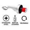 BAR BUTLER BOTTLE STOPPER/FIZZ GUARD STAINLESS STEEL 2PK