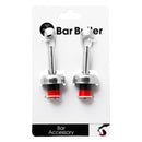 BAR BUTLER BOTTLE STOPPER/FIZZ GUARD STAINLESS STEEL 2PK