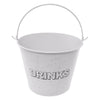 BAR BUTLER ICE BUCKET WITH HANDLE WHITE MOTTLED BLACK, 5L