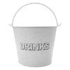 BAR BUTLER ICE BUCKET WITH HANDLE WHITE MOTTLED BLACK, 5L