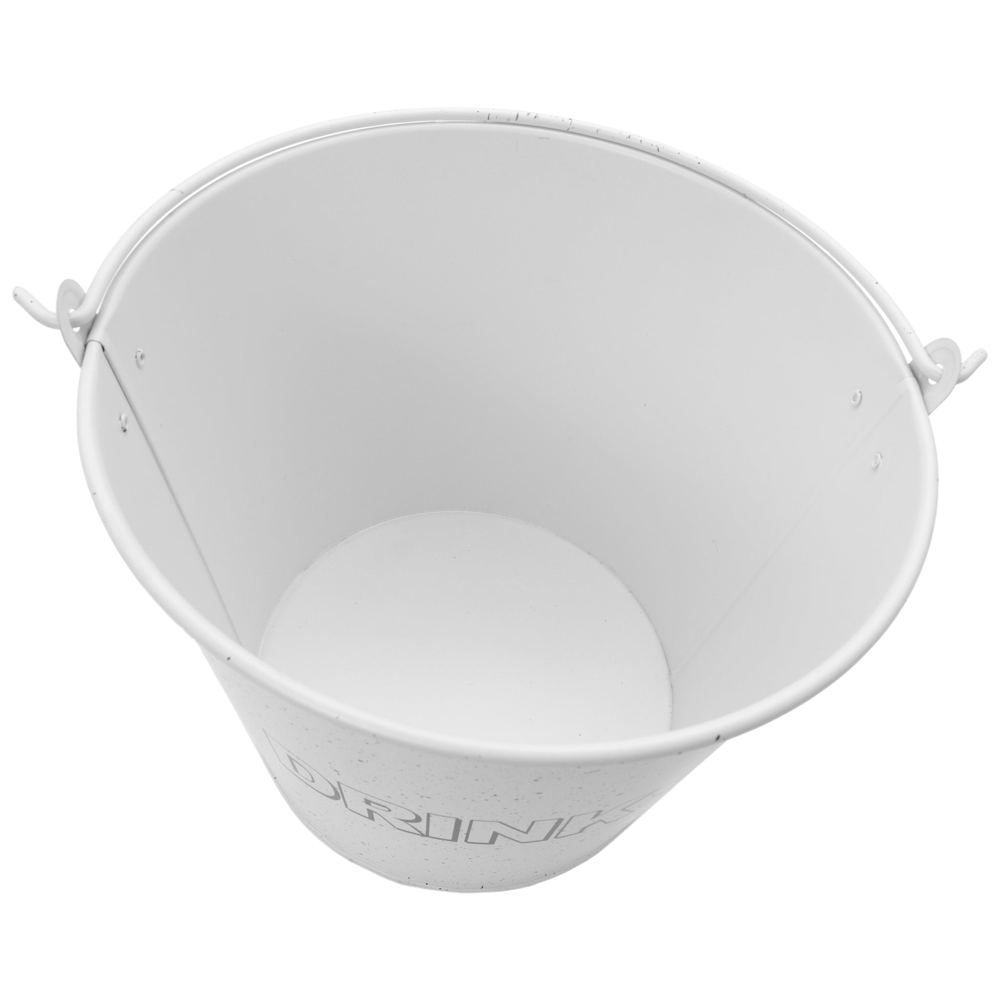 BAR BUTLER ICE BUCKET WITH HANDLE WHITE MOTTLED BLACK, 5L