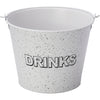 BAR BUTLER ICE BUCKET WITH HANDLE WHITE MOTTLED BLACK, 5L