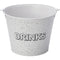 BAR BUTLER ICE BUCKET WITH HANDLE WHITE AND MOTTLED BLACK, 5LT (230MM DIAX180MM)