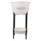 BAR BUTLER BAR TRAY WHITE AND MOTTLED BLACK, (310MM DIAX55MM)