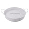 BAR BUTLER BAR TRAY WHITE AND MOTTLED BLACK, (310MM DIAX55MM)