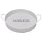 BAR BUTLER BAR TRAY WHITE AND MOTTLED BLACK, (310MM DIAX55MM)