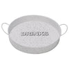 BAR BUTLER BAR TRAY WHITE AND MOTTLED BLACK, (310MM DIAX55MM)