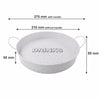 BAR BUTLER BAR TRAY WHITE MOTTLED BLACK, 310MM DIA