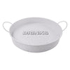 BAR BUTLER BAR TRAY WHITE AND MOTTLED BLACK, (310MM DIAX55MM)