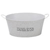 BAR BUTLER OVAL WINE TUB WITH HANDLES WHITE MOTTLED BLACK, 13L