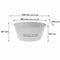 BAR BUTLER OVAL WINE TUB WITH HANDLES WHITE AND MOTTLED BLACK, 13 LT (385X285X180MM)