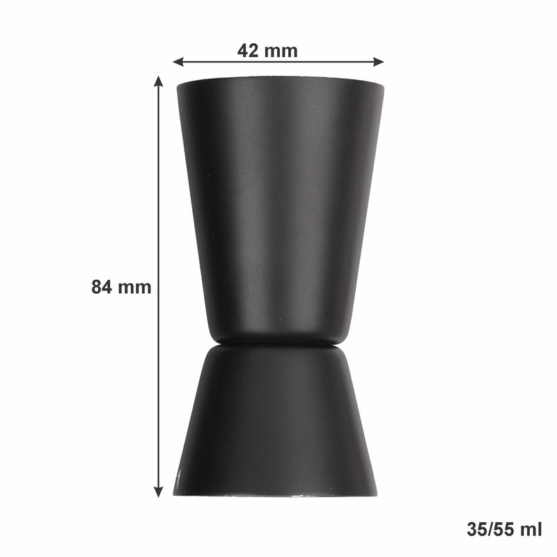 BAR BUTLER COCKTAIL SHAKER MATTE BLACK & ROSE GOLD 4PCS BAR SET, 700ML