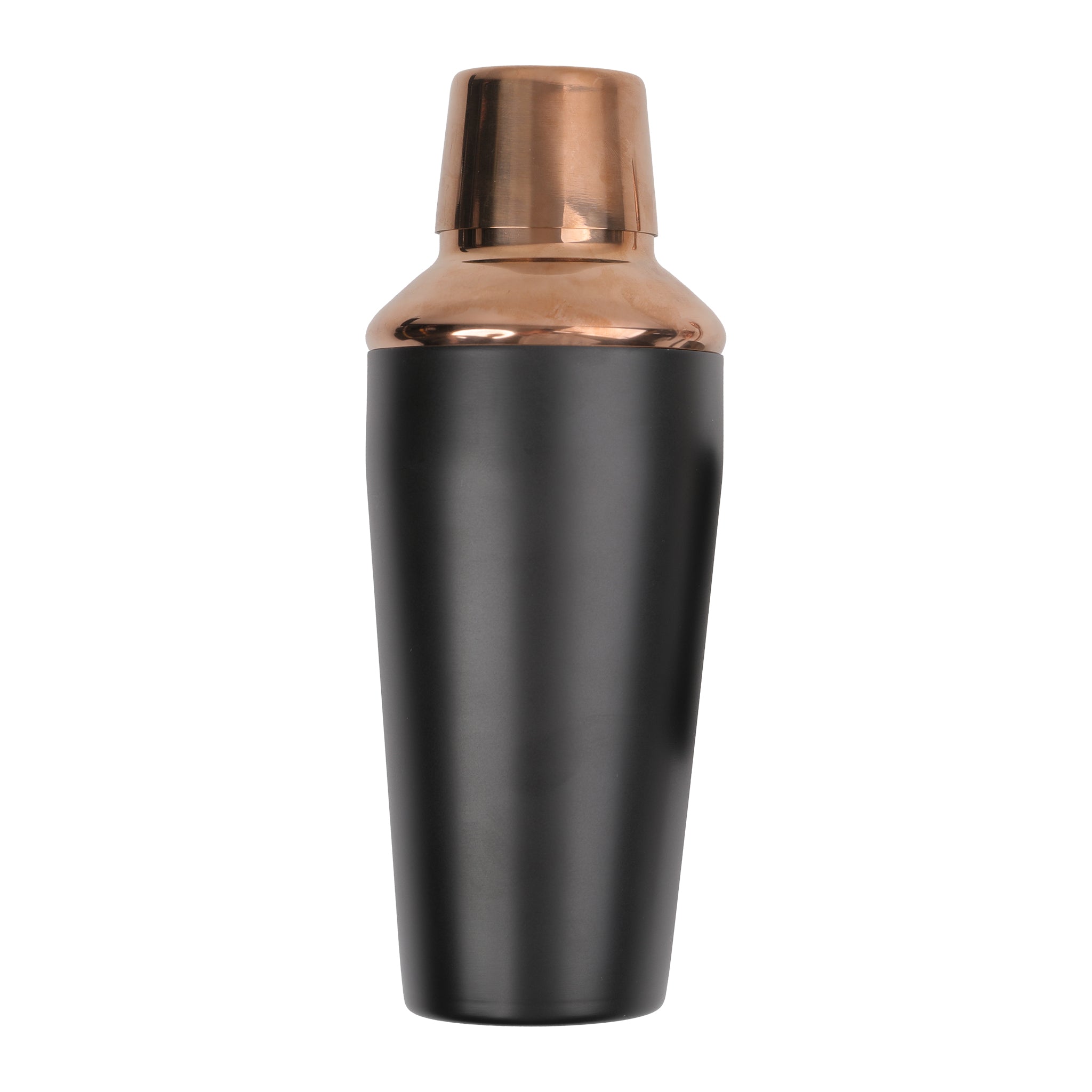 BAR BUTLER MATTE BLACK COCKTAIL AND ROSE GOLD SHAKER 4PCS SET