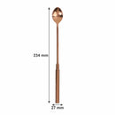 BAR BUTLER COCKTAIL SHAKER MATTE BLACK & ROSE GOLD 4PCS BAR SET, 700ML