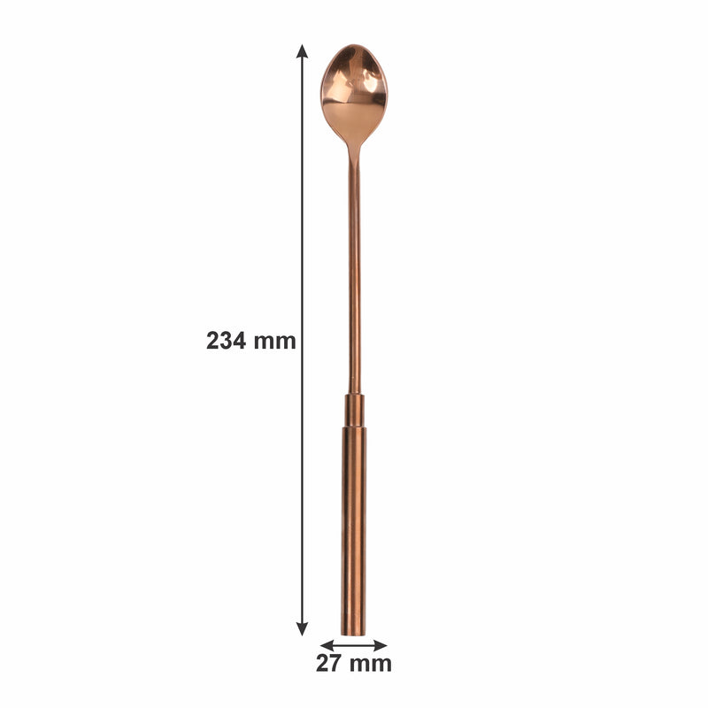 BAR BUTLER COCKTAIL SHAKER MATTE BLACK & ROSE GOLD 4PCS BAR SET, 700ML