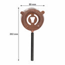 BAR BUTLER COCKTAIL SHAKER MATTE BLACK & ROSE GOLD 4PCS BAR SET, 700ML