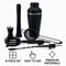 BAR BUTLER COCKTAIL BAR SHAKER 8 PIECE SET ST STEEL MATTE BLACK, 600ML