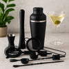 BAR BUTLER COCKTAIL BAR SHAKER 8 PIECE SET ST STEEL MATTE BLACK, 600ML