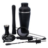 BAR BUTLER COCKTAIL BAR SHAKER ST STEEL MATTE BLACK 8PCS SET