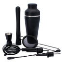 BAR BUTLER COCKTAIL BAR SHAKER 8 PIECE SET ST STEEL MATTE BLACK, 600ML (90X85X260MM)