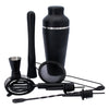 BAR BUTLER COCKTAIL BAR SHAKER 8 PIECE SET ST STEEL MATTE BLACK, 600ML (90X85X260MM)