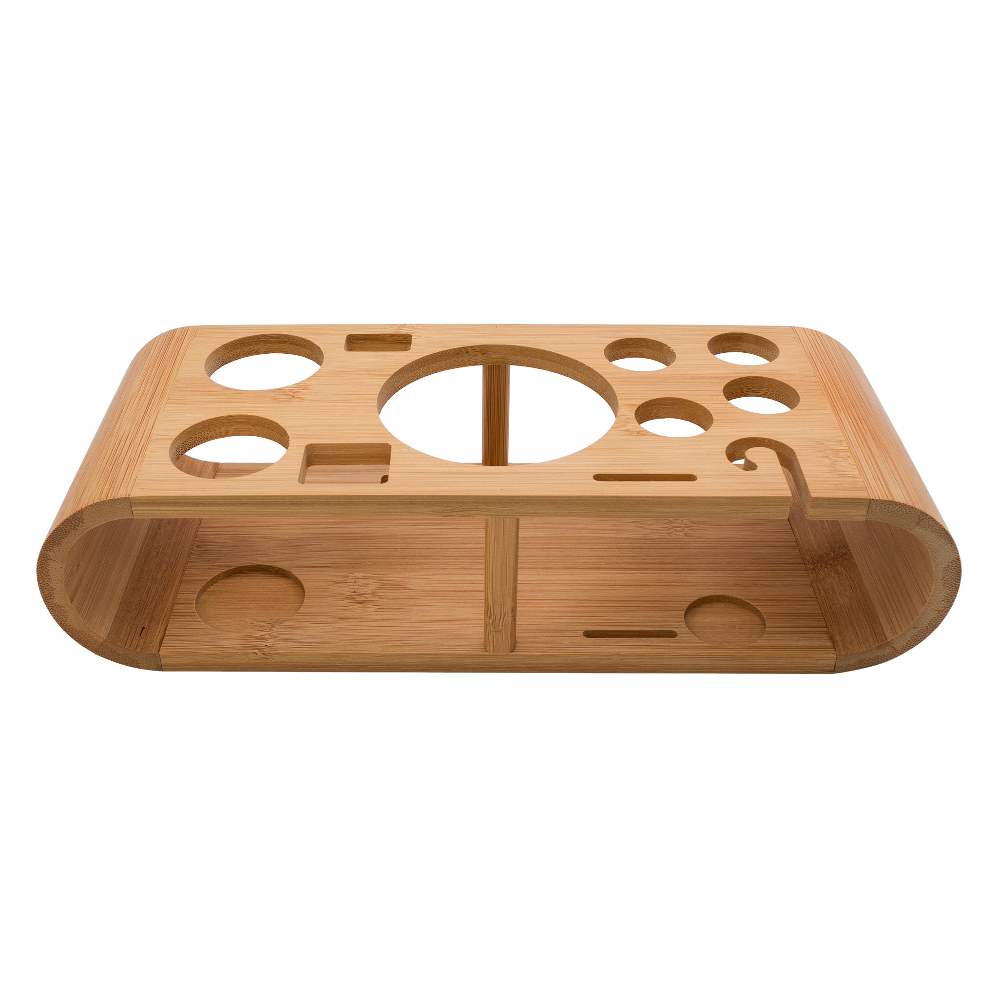 BAR BUTLER MATTE BLACK COCKTAIL BAR TOOLS ON A BAMBOO CADDY 12PCS SET