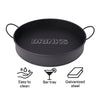 BAR BUTLER BAR TRAY GREY MOTTLED WHITE, 370MM DIA
