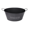 BAR BUTLER OVAL WINE TUB WITH HANDLES GREY MOTTLED WHITE, 13L