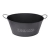 BAR BUTLER OVAL WINE TUB WITH HANDLES GREY AND MOTTLED WHITE, 13LT (385X285X180MM)
