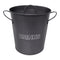 BAR BUTLER ICE BUCKET WITH HANDLES, PLASTIC LINER & LID GREY & MOTTLED WHITE, 3LT (195MM DIAX230MM)