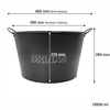 BAR BUTLER WINE BUCKET WITH HANDLES GREY MOTTLED WHITE ON A BLACK STAND, 18L