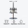 BAR BUTLER 4 BOTTLE TOT MEASURE DISPENSERS 25ML ON A ROTARY STAND