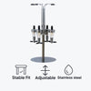 BAR BUTLER 4 BOTTLE TOT MEASURE DISPENSERS 25ML ON A ROTARY STAND