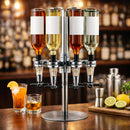 BAR BUTLER 4 BOTTLE TOT MEASURE DISPENSERS 25ML ON A ROTARY STAND
