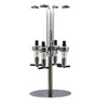 BAR BUTLER 4 BOTTLE TOT MEASURE DISPENSERS 25ML ON A ROTARY STAND