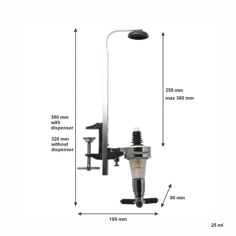 BAR BUTLER TOT MEASURE DISPENSER 25ML WITH SHELF BRACKET