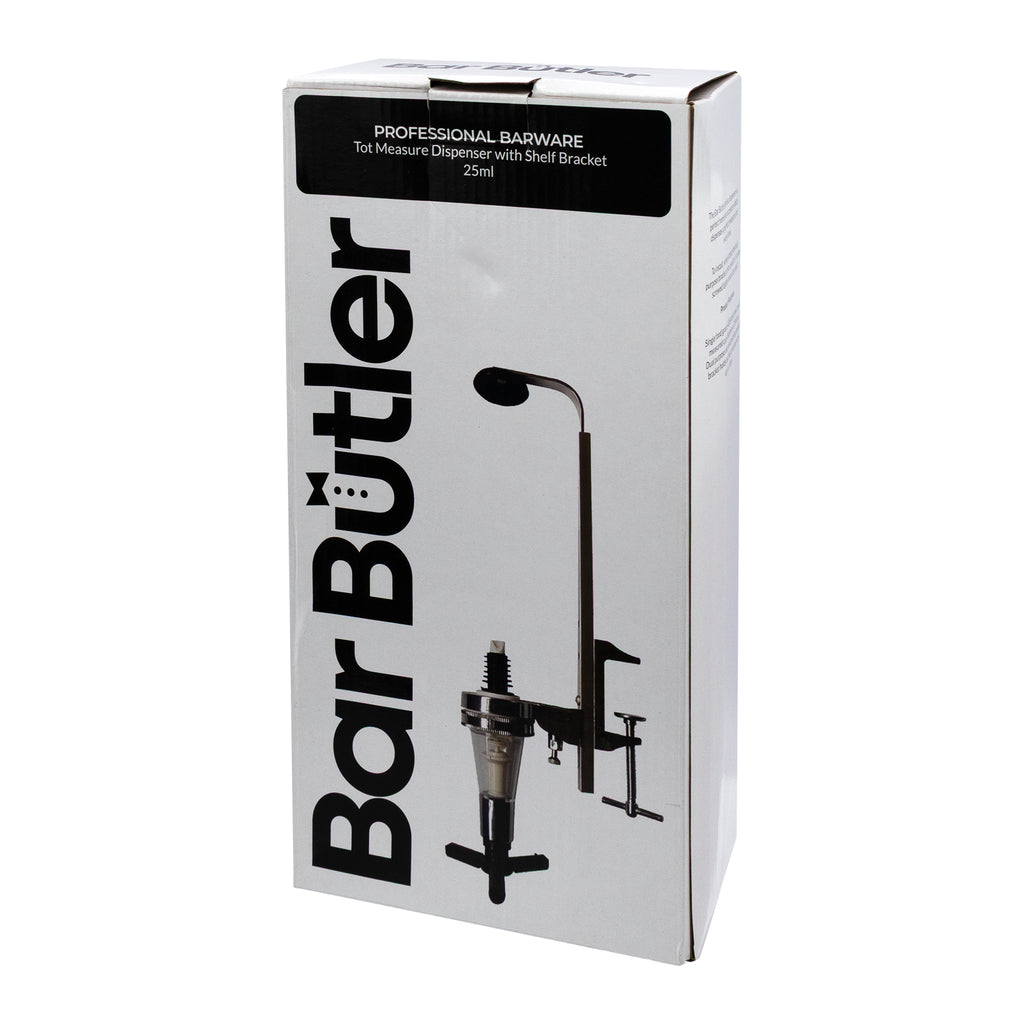 BAR BUTLER TOT MEASURE DISPENSER 25ML WITH SHELF BRACKET
