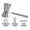 BAR BUTLER DOUBLE TOT MEASURE WITH HANDLE ST STEEL, 25ML/50ML