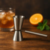 BAR BUTLER DOUBLE TOT MEASURE WITH HANDLE ST STEEL, 25ML/50ML