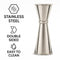 BAR BUTLER JAPANESE STYLE DOUBLE TOT MEASURE ST STEEL, 25ML/50MM