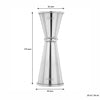 BAR BUTLER JAPANESE STYLE DOUBLE TOT MEASURE 25ML/50ML ST STEEL