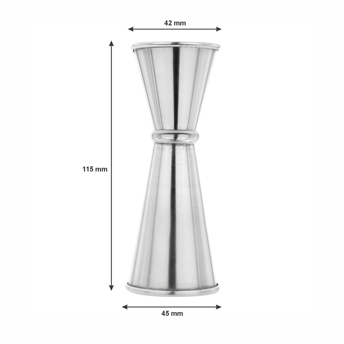 BAR BUTLER JAPANESE STYLE SINGLE & DOUBLE TOT MEASURE ST STEEL