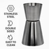 BAR BUTLER DOUBLE TOT MEASURE ST STEEL, 25ML/50ML