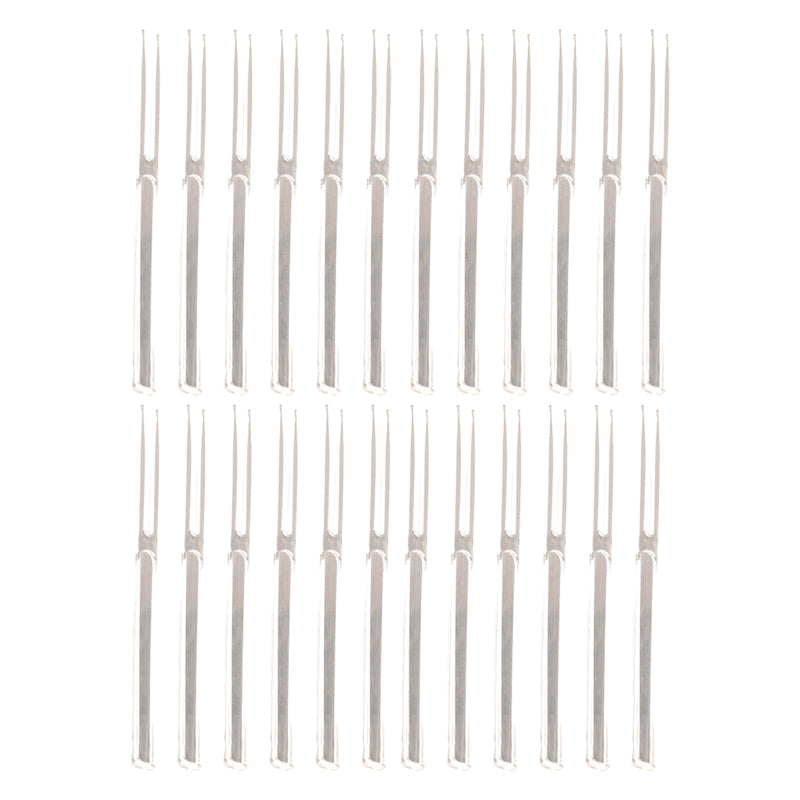 BAR BUTLER CLEAR COCKTAIL PLASTIC FORKS, 24PCS (105MM)
