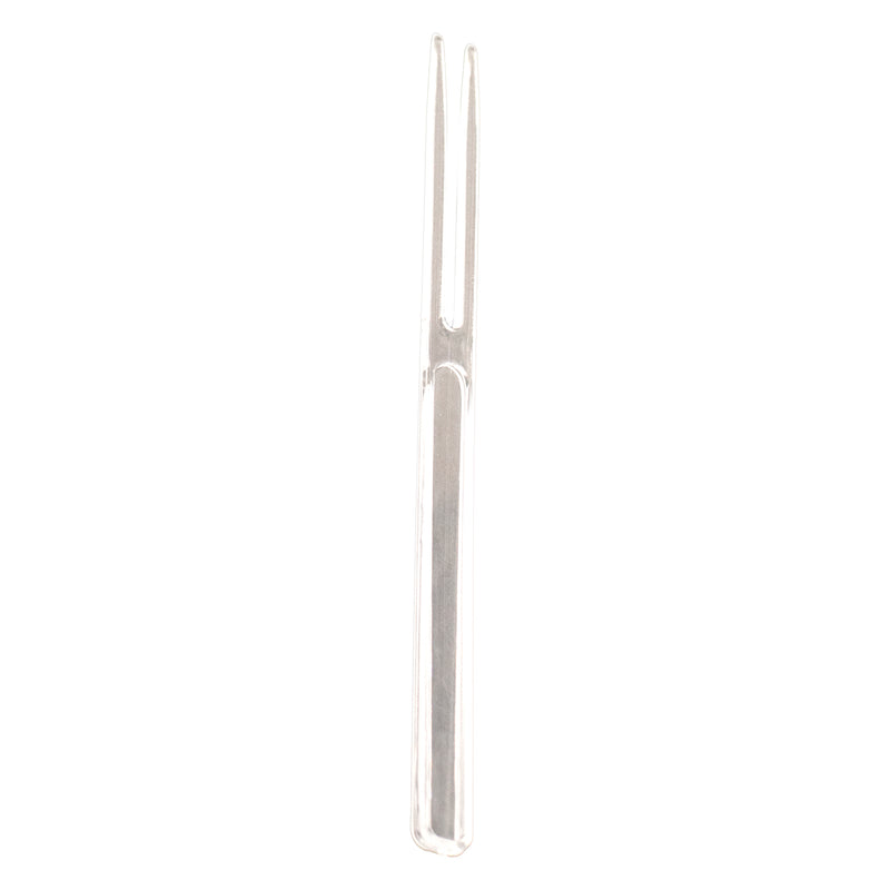 BAR BUTLER CLEAR COCKTAIL PLASTIC FORKS, 24PCS (105MM)