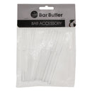 BAR BUTLER CLEAR COCKTAIL PLASTIC FORKS, 24PCS (105MM)