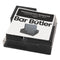 BAR BUTLER LEATHERETTE SQUARE COASTER SET IN HOLDER 7 PIECE SET, (115X115X42MM)